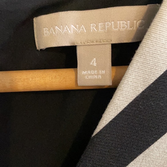 Black and cream stripe party dress. BR size 4 - Picture 2 of 4